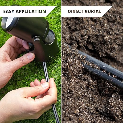 Wirefy 10/2 Low Voltage Landscape Wire 200 ft | Low Voltage Landscape Lighting Wire | Pure Copper | Outdoor Direct Burial | 10-Gauge 2-Conductor 200 Feet | UL Listed