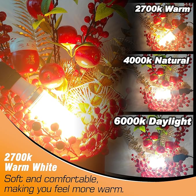 1.57 x 4.92 inch Big E26 15W LED Bulbs 2700K Warm White 2000 Lumen 150 Watt Equivalent Incandescent Bulbs for Outdoor Home attic Corridor Garage Indoor Candelabra Ceiling Fan Bulbs,Non-dimmable,2 Pack