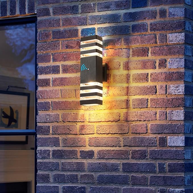 6 Pack Dusk to Dawn Outdoor Light Fixture,14W IP65 3000K 1100LM Warm White,Exterior Lights for House, Up and Down Outdoor Sconce Lights, Aluminum Outdoor Lights for House Porch Garage