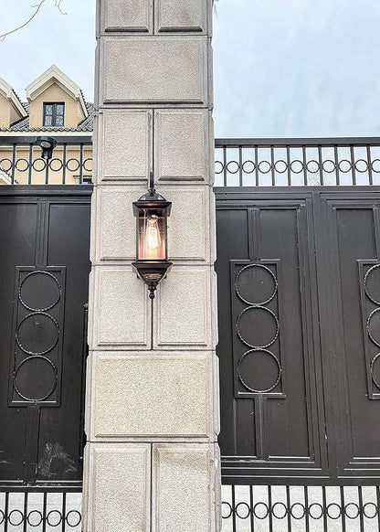 Outdoor Light Fixture 18.5" H Porch Light Oil Rubbed Bronze Outdoor Wall Lights with Clear Glass Waterproof Outside Lights for House Patio Garage Frontdoor 1 Pack Bulb Not Included