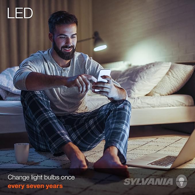 Sylvania ECO LED Light Bulb, A19, 100W Equivalent, Efficient 14.5W, 7 Year, 1450 Lumens, Frosted, 5000K, Daylight - 6 Pack (40884)