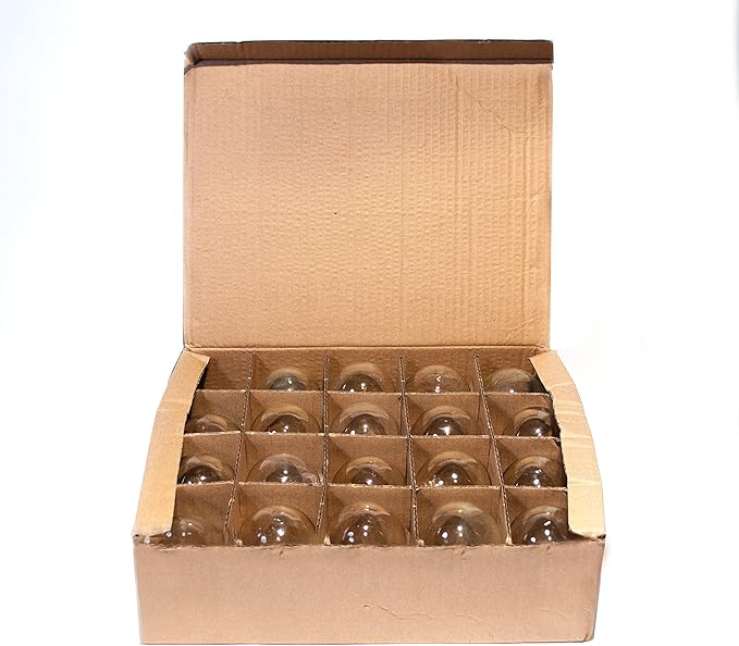 Hometown Evolution, Inc. Box of 25 G60 Lantern Edison 2.5 Inch 7 Watt C9 E17 Base Replacement Bulbs