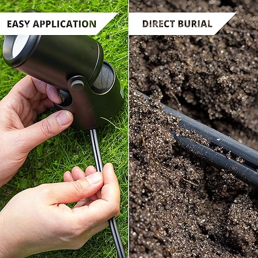Wirefy 12/2 Low Voltage Landscape Wire - Low Voltage Outdoor Wire - Connect Your Landscape Lighting - Approved for Direct Burial 50ft - Outdoor Electrical Christmas Light