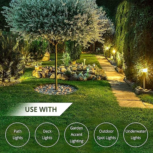 Wirefy 12/2 Low Voltage Landscape Wire - Low Voltage Outdoor Wire - Connect Your Landscape Lighting - Approved for Direct Burial 50ft - Outdoor Electrical Christmas Light