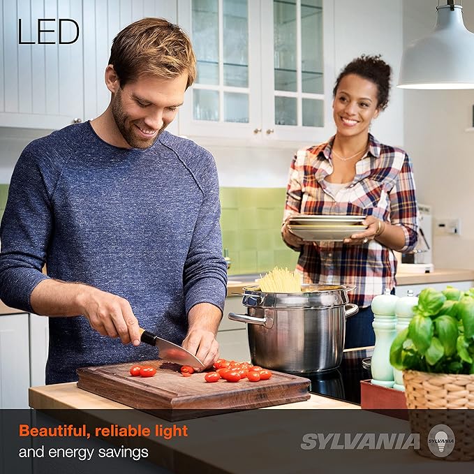 LEDVANCE Sylvania ECO LED A19 Light Bulb, 60W Equivalent, Efficient 9W, 7 Year, 750 Lumens, Non-Dimmable, Frosted, 5000K Daylight - 24 Pack (40987)
