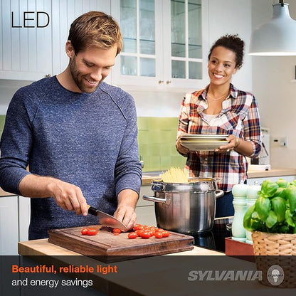 LEDVANCE Sylvania ECO LED A19 Light Bulb, 60W Equivalent, Efficient 9W, 7 Year, 750 Lumens, Non-Dimmable, Frosted, 5000K Daylight - 24 Pack (40987)